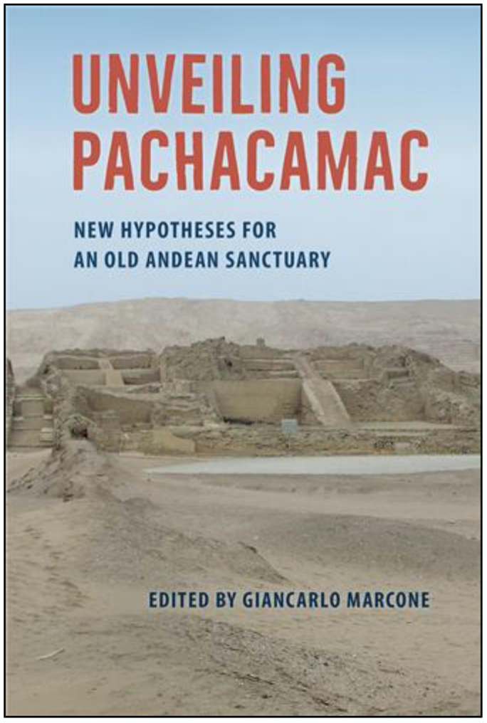 Book cover image showing the Pachacamac site